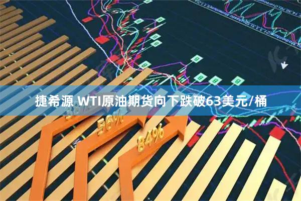 捷希源 WTI原油期货向下跌破63美元/桶