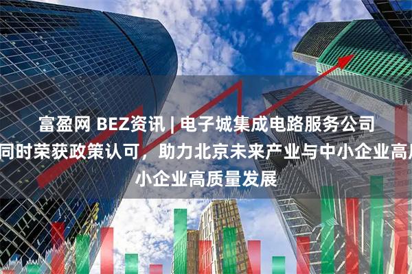 富盈网 BEZ资讯 | 电子城集成电路服务公司及创E＋同时荣获政策认可，助力北京未来产业与中小企业高质量发展