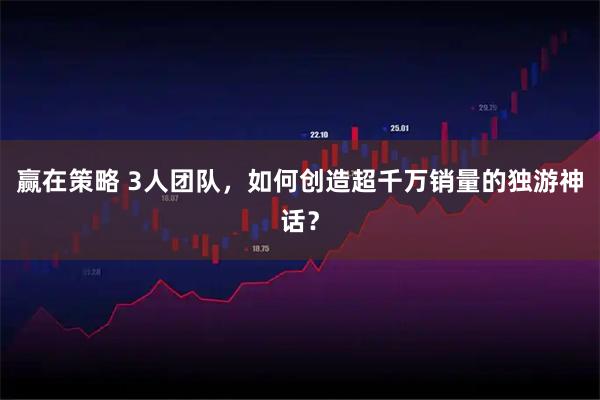 赢在策略 3人团队，如何创造超千万销量的独游神话？