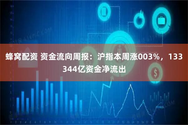 蜂窝配资 资金流向周报：沪指本周涨003%，133344亿资金净流出